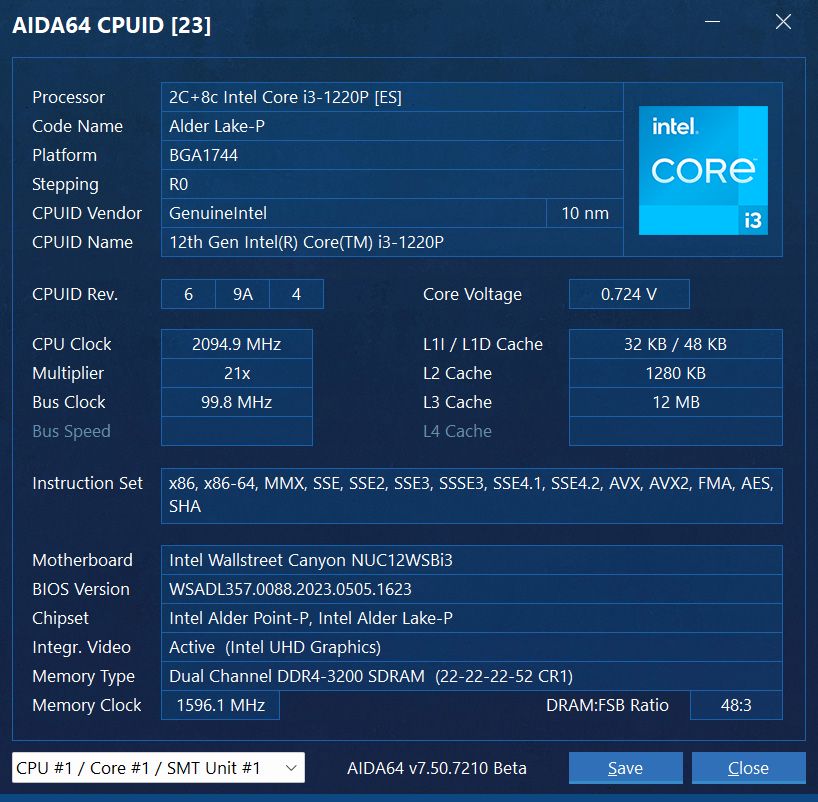 InstLatX64's tweet photo. New dumps:
- #Intel Core i3-1220P ( #AlderLakeP) 906A4 #GoldenCove + #Gracemont x64 InstLat dump
GitHub:
https://t.co/KhSdViVL9E https://t.co/JqlpA1mu3y