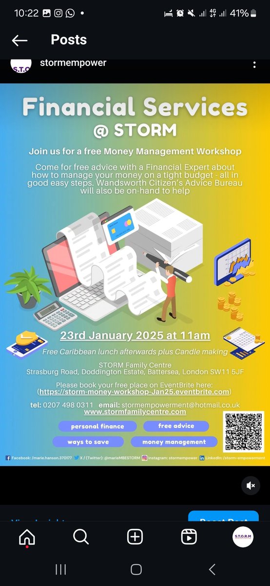 Join us for an enlightening financial services workshop at Storm, where you will gain valuable insights into money management. This free course will provide essential financial advice on managing your finances effectively, even on a tight budget.  🌴💰