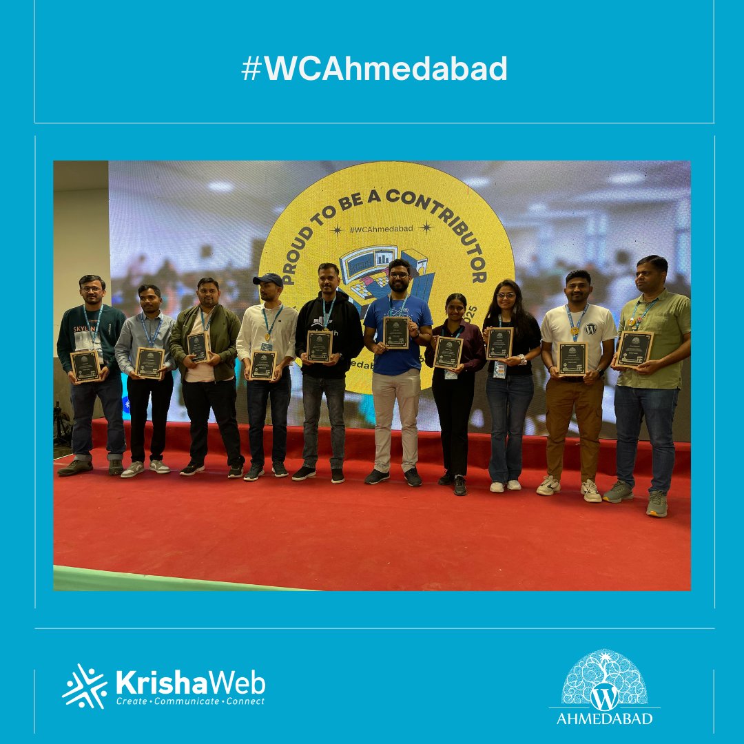 KrishaWeb's tweet image. Gesture of gratitude by #WCAhmedabad team to all Table leads of #ContributorDay on #WordCampAhmedabad 5.0 

#Wordcamp2025 #WordCamp #WordPress