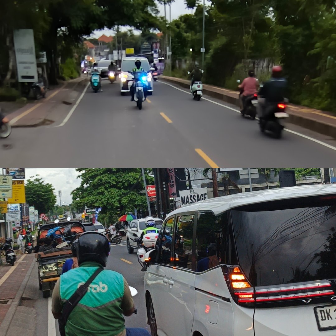 Macetnya tidak diberesin, transumnya dicabut, tapi warganya disuruh mengalah hampir setiap hari sama yang beginian. 

Masa setiap hari ada pejabat study banding ke Bali?