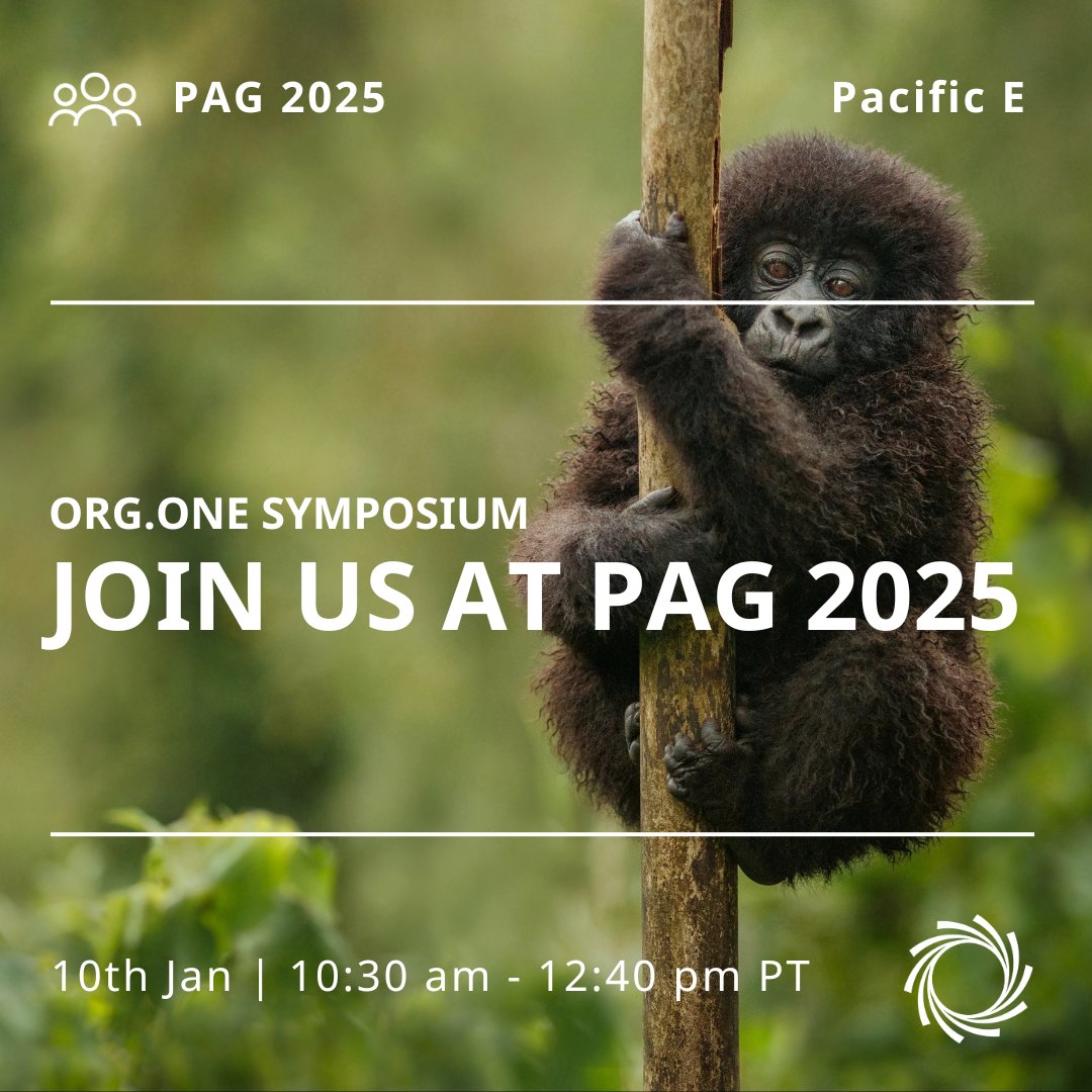 Join our symposium at #PAG2025 to learn how ORG. one is supporting conservation genomics through equitable, fast &amp; more localised sequencing projects.

Learn more: bit.ly/403DLP3