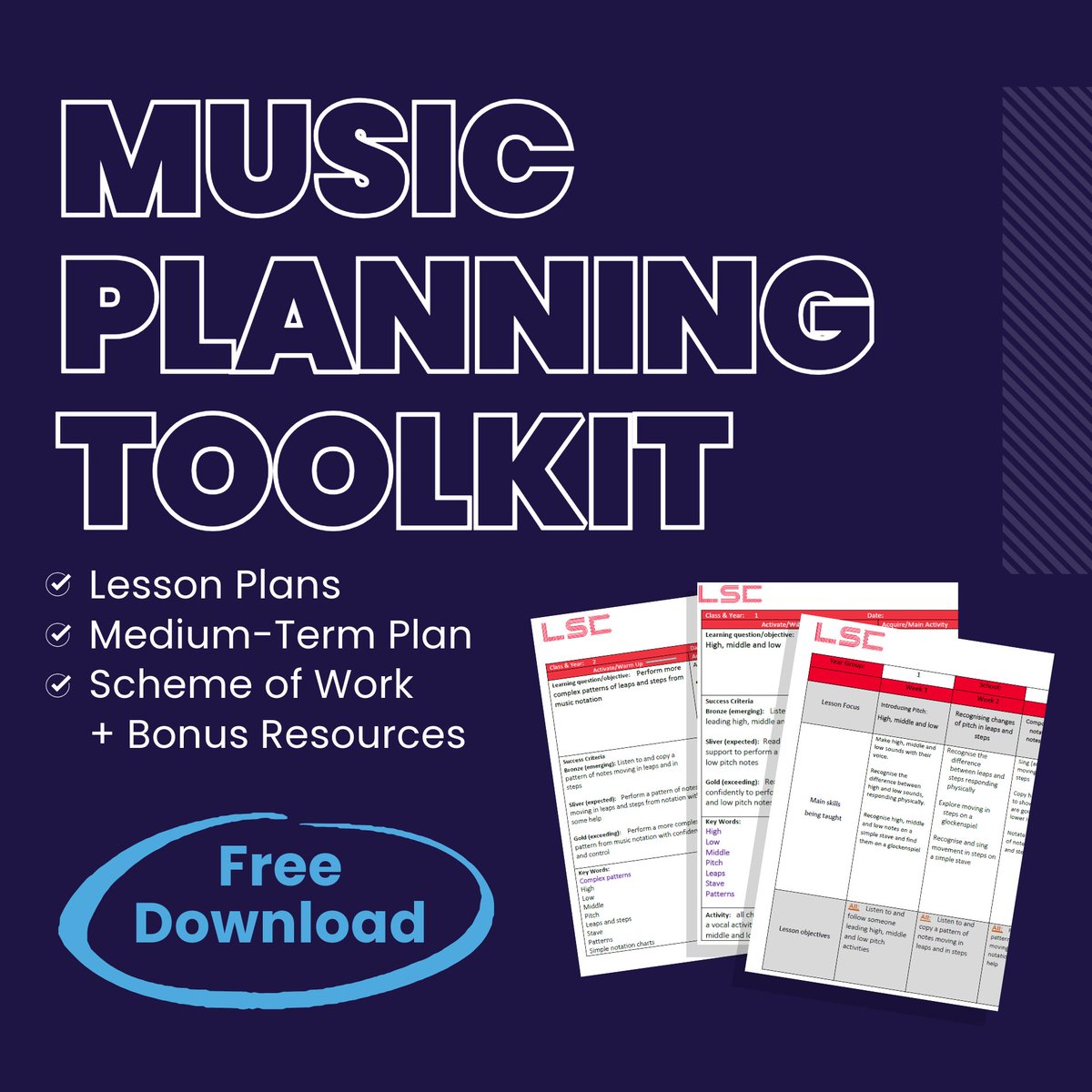 🎶I t's not too late for new music lesson ideas

Download our free toolkit, curated by our music specialist to inspire your lessons for the upcoming Spring Term!

hubs.li/Q0313dS70

#Primaryschoolmusic #Lessonplans