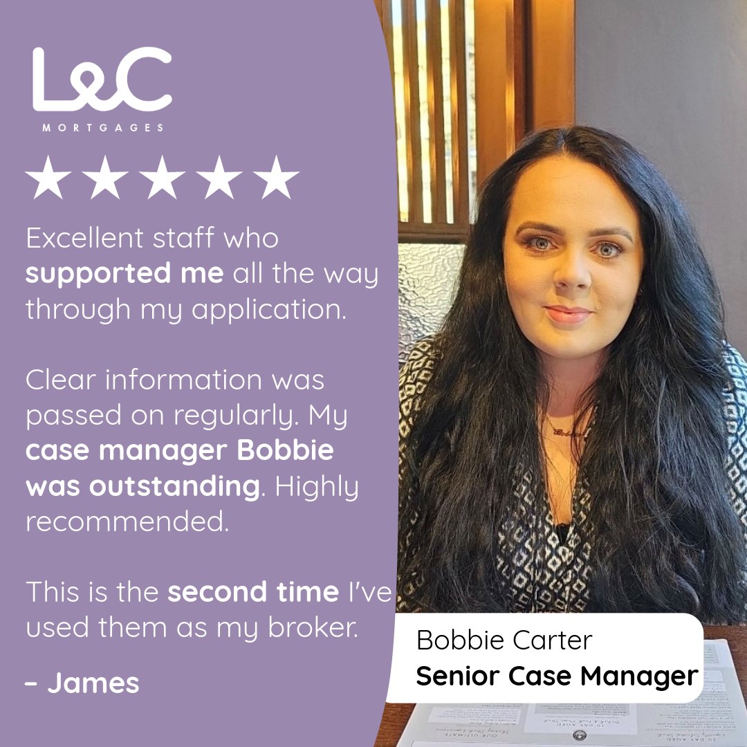 Here at L&amp;C our Case Managers, like Bobbie, are dedicated to making sure the correct, clear information is passed onto our customers quickly. So, they can breathe a sigh of relief and let Bobbie work her magic. ✨

#feefreebroker #mortgagebroker #testimonial #customerservice