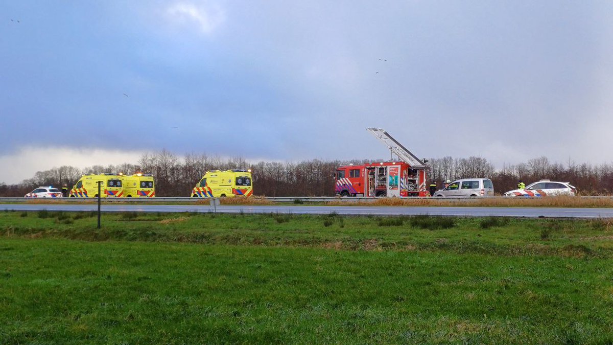 Ongeluk op Sintrale As bij De Falom