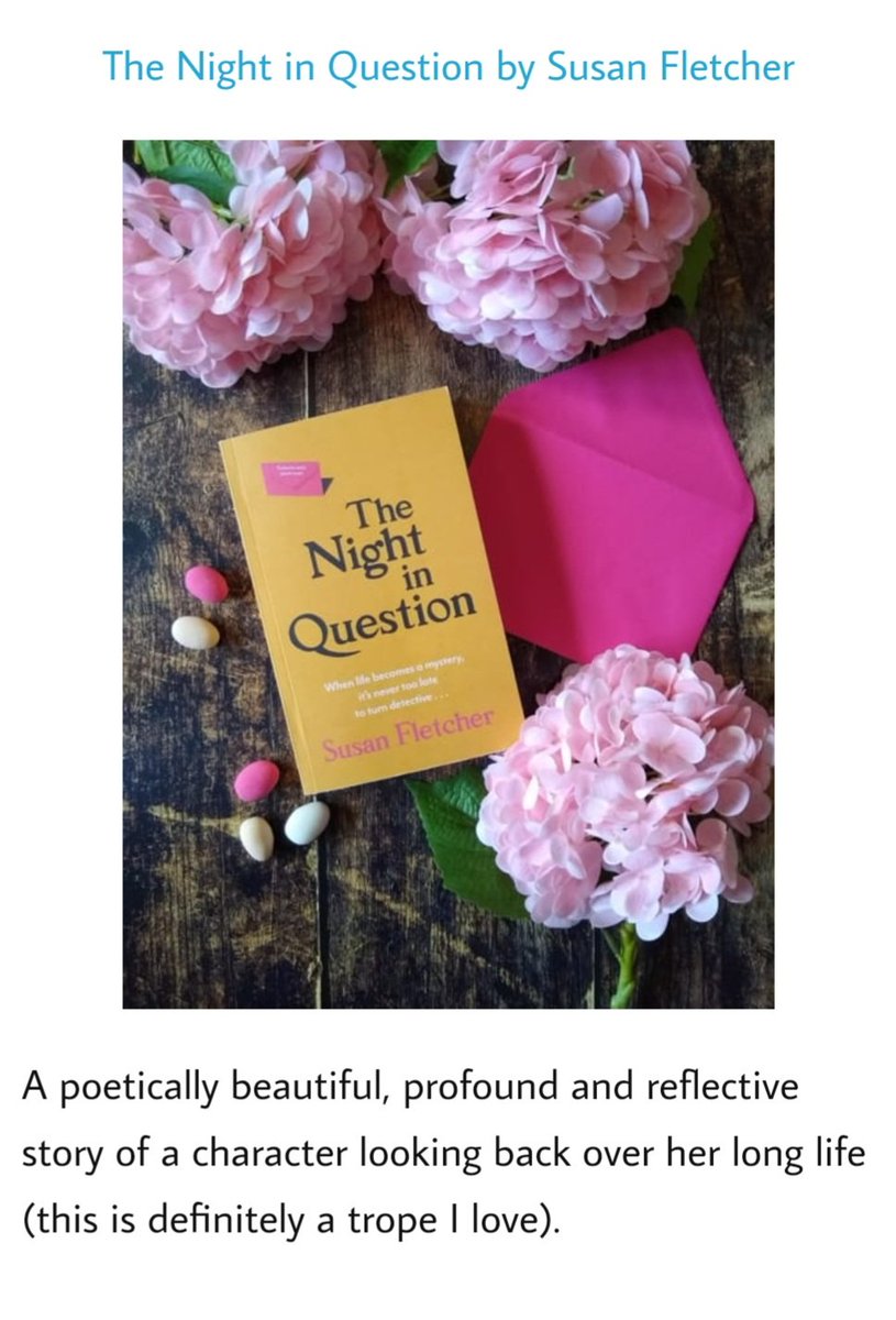 Susan Fletcher (@sfletcherauthor) on Twitter photo Thank you so much to <a href="/ShortBookScribe/">Short Book & Scribes</a> for including #TheNightInQuestion in her Best of 2024 - I'm delighted. (And I *love* those pink hydrangeas!) xx ๐ฉท๐ Thank you so much to <a href="/ShortBookScribe/">Short Book & Scribes</a> for including #TheNightInQuestion in her Best of 2024 - I'm delighted. (And I *love* those pink hydrangeas!) xx ๐ฉท๐