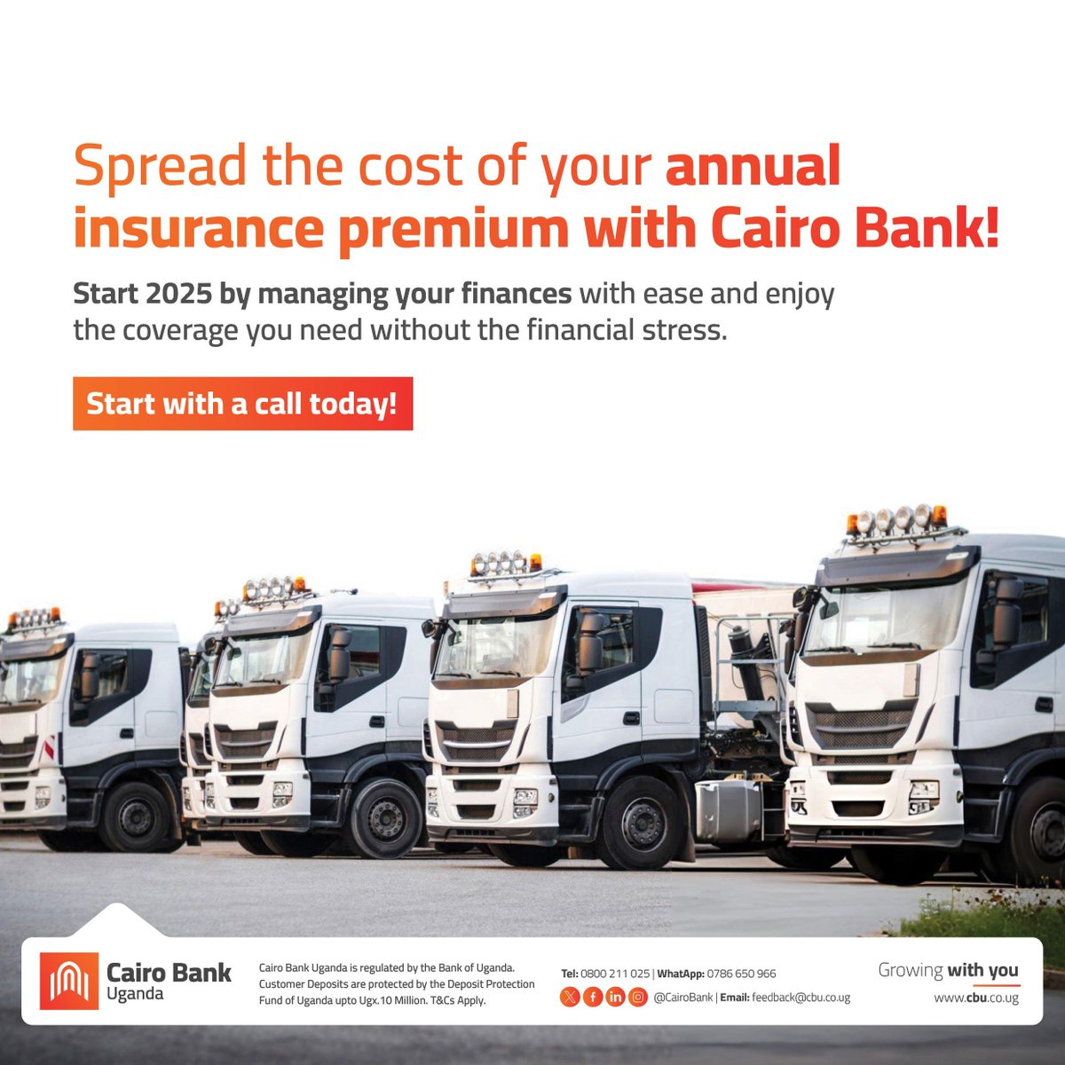 CairoBank's tweet image. Spread the cost of your insurance this year with Cairo Bank Insurance Premium Financing, and manage your annual insurance payments. Secure your coverage with ease and peace of mind!

#InsurancePremiumFinancing #FinancialEase #CairoWay #GrowingwithYou