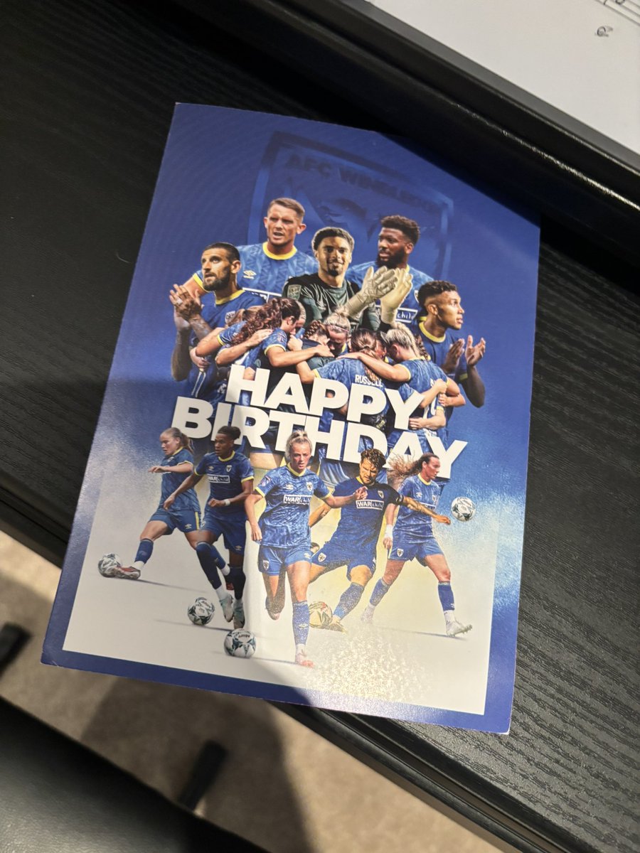 MisterGLS's tweet image. . @AFCWimbledon @afcw_women @DabrowskaIsa_13 guys this was really nice and superbly done - thank you! #WeAreWimbledon 💙💛