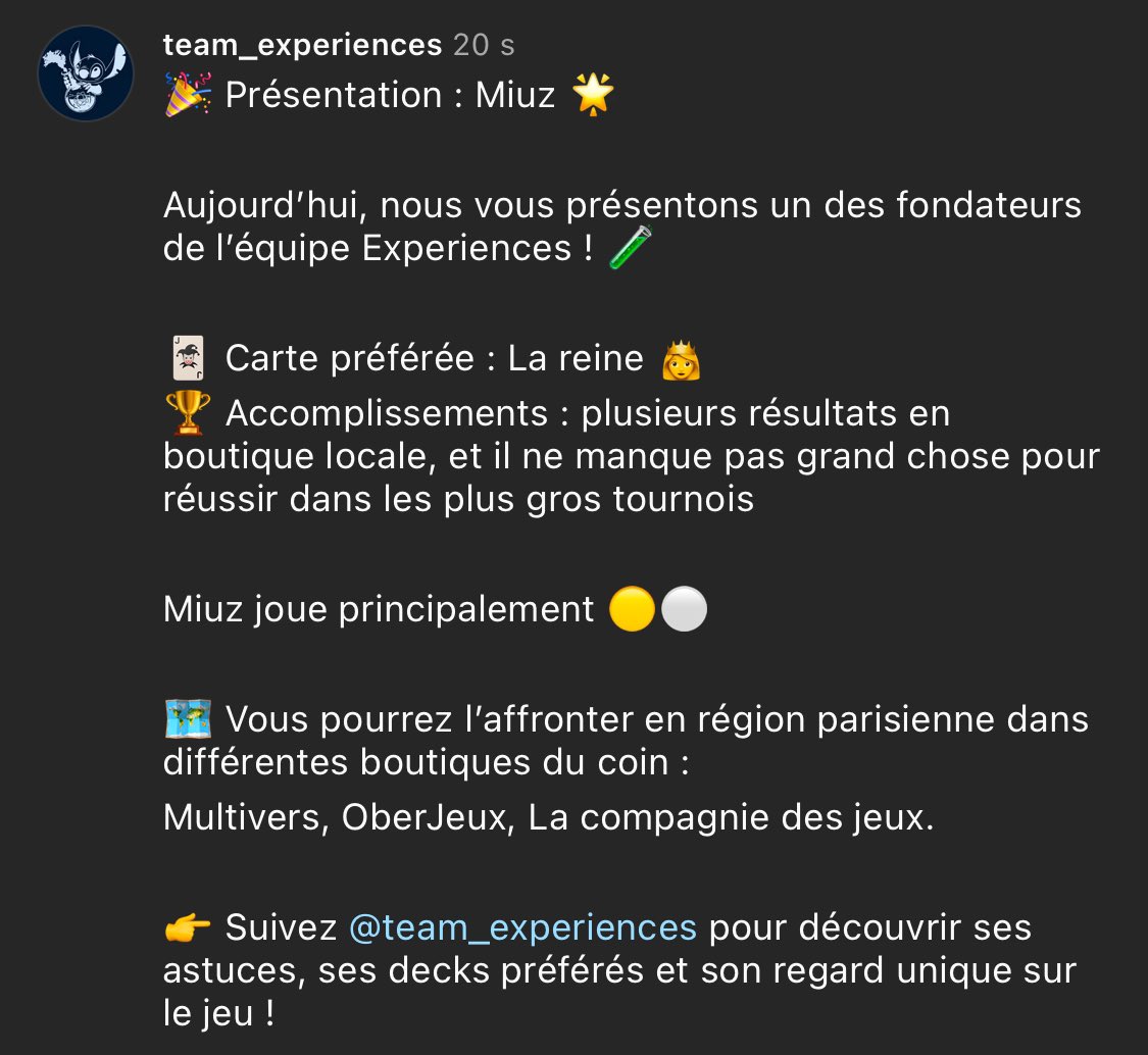 TeamExpLorcana's tweet image. 🎉 Présentation : Miuz 🌟

@blienart 
#Disney #Lorcana #TCG  #Paris