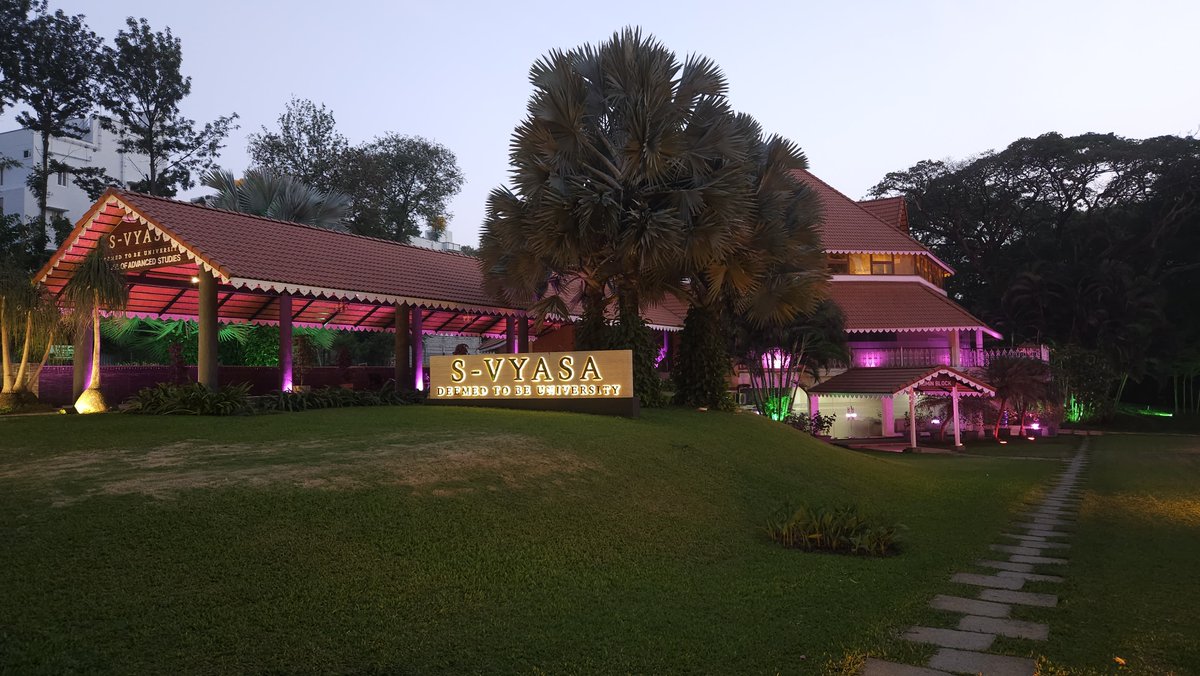 Take a look our new #campus  
 S-VYASA's School of Advanced Studies, India's first educational campus in an IT park, to be inaugurated today

#SVYASA #SchoolOfAdvancedStudies #ITPark