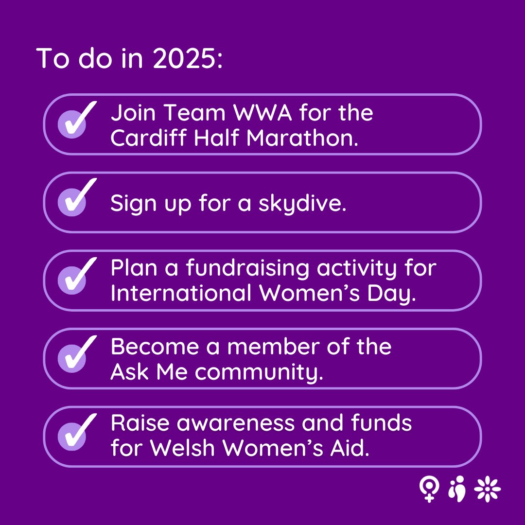 WelshWomensAid (@welshwomensaid) on Twitter photo Happy New Year! Have you got a 2025 to-do list? We’ve got ours and we’re excited to get started!
Get in touch today to discuss your to-do list ideas ✔️ fundraising@welshwomensaid.org.uk Happy New Year! Have you got a 2025 to-do list? We’ve got ours and we’re excited to get started!
Get in touch today to discuss your to-do list ideas ✔️ fundraising@welshwomensaid.org.uk