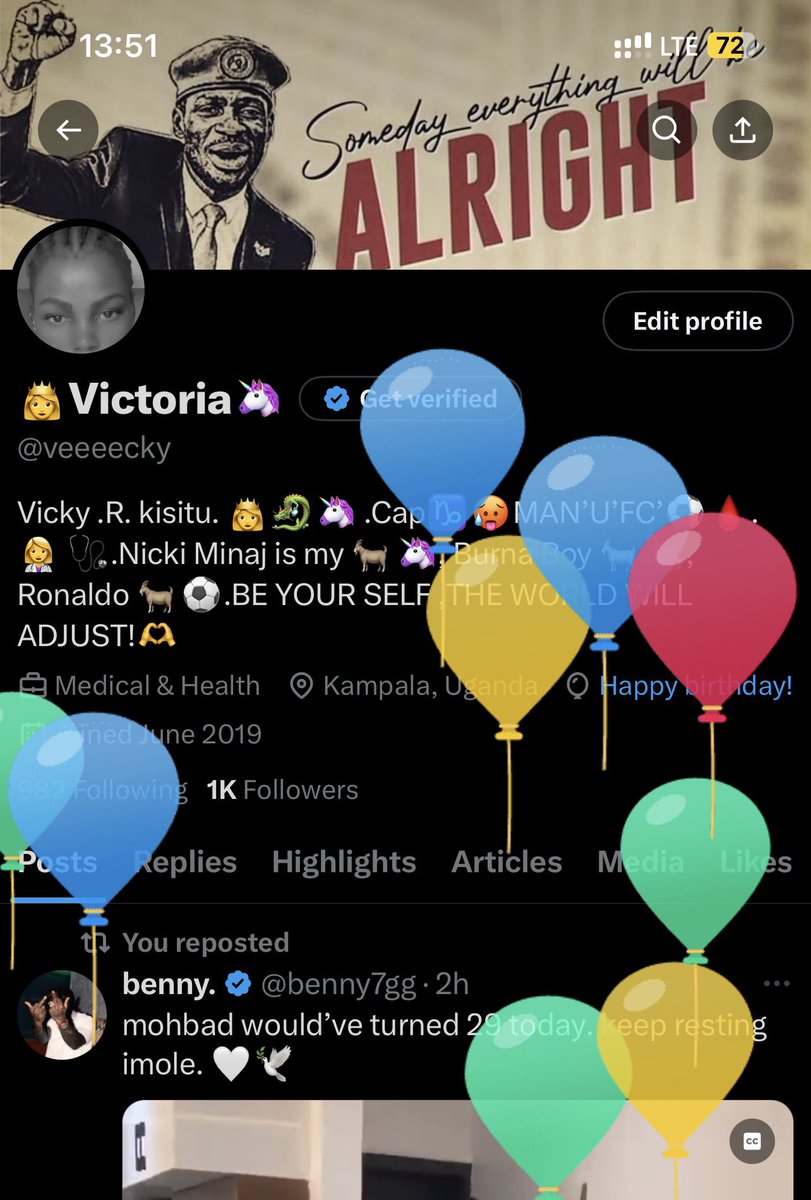 veeeecky's tweet photo. Hey Twitter,
Today is the 3rd Day of the year and it’s my birthday 🎈🎊🎉😍🙏💫😊
Bye!
#mohbad
#3rdjanuary https://t.co/ycE9SEpVpd