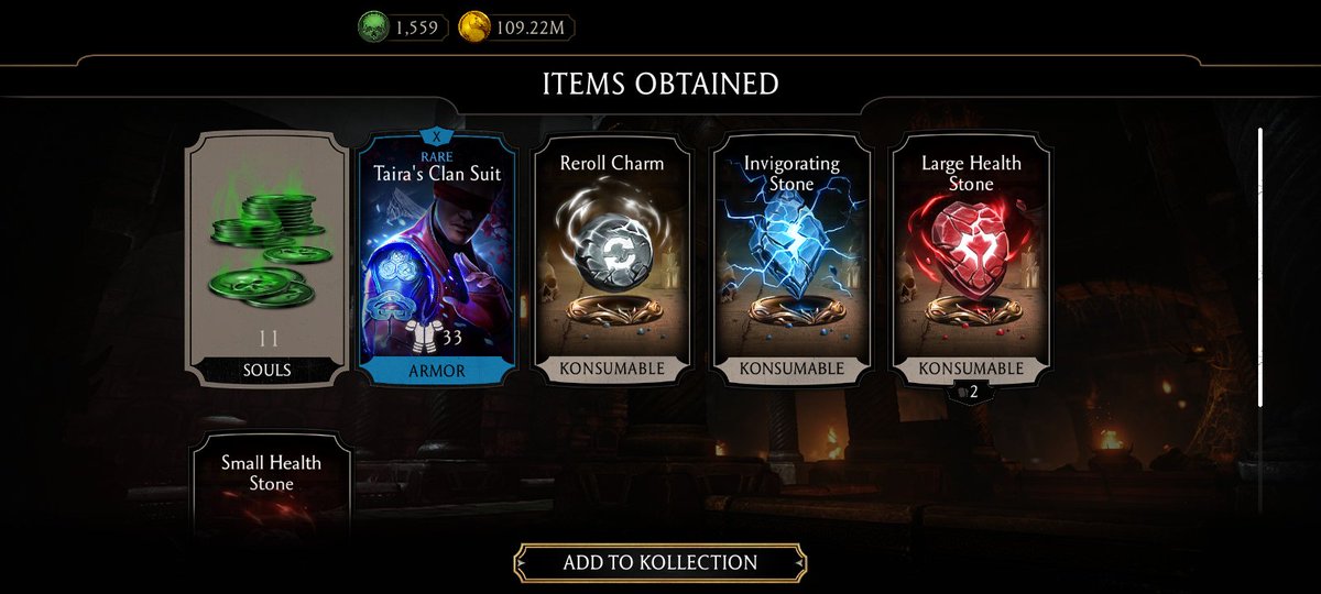 koldscorpion's tweet photo. Gotta love the krypt's Junk Box man. ๐ฅ
Taira's Clan Suit is all maxed out now.
That box is so unpredictable when it comes to valuable rewards, but that's what makes it great in my opinion.
Let's go! ๐
#MKMobile #Krypt https://t.co/S4y68kRQ2P