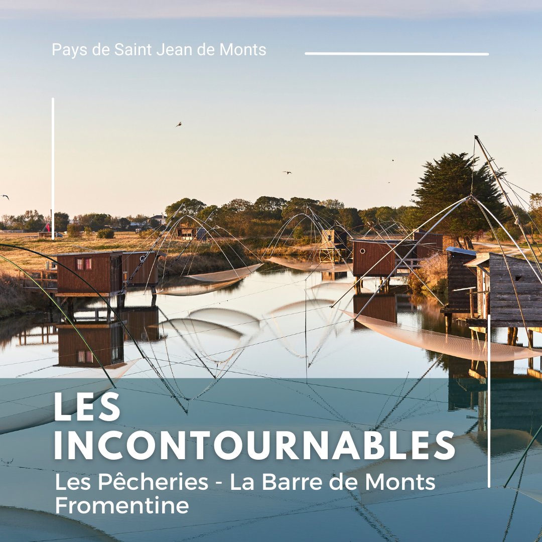 Partez à la découverte des incontournables du pays de saint jean de monts 😃📸 : les pêcheries du Porteau
.
👉
bit.ly/40ky2nS