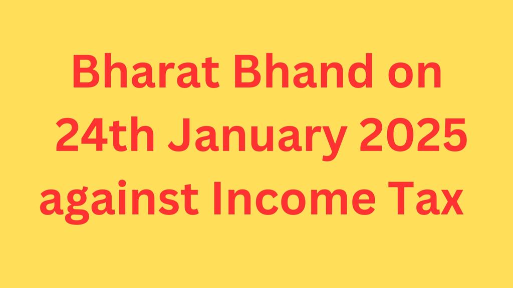 VishnuFNO's tweet photo. Bharat Bhand on 24th January 2025

Against Tax Terrorism 

Share it everywhere 

Let us do it

#AbolishIncomeTax https://t.co/AjSKqZkv1M