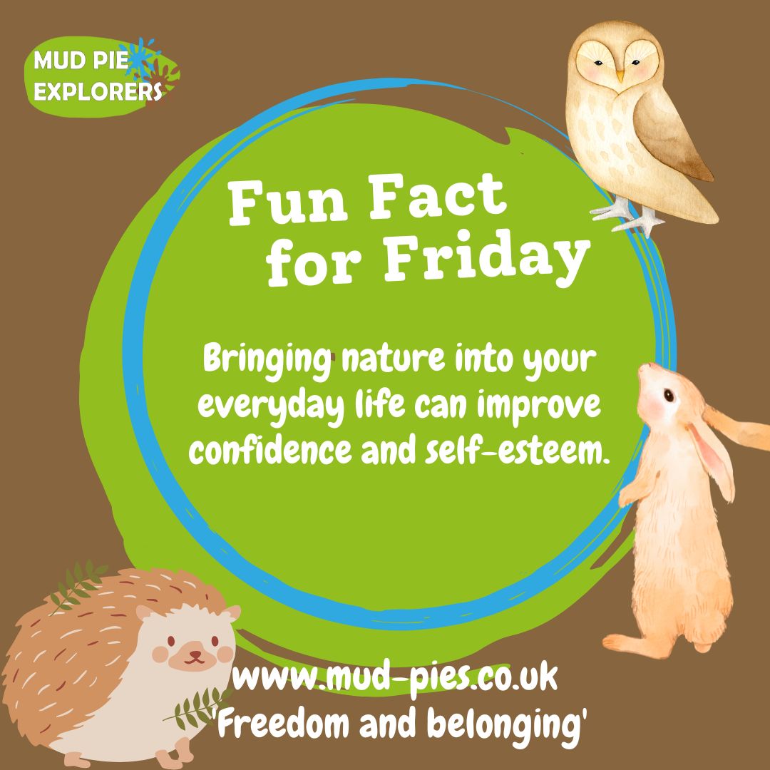 Bringing nature into your everyday life can improve confidence and self-esteem 💚🌳 Seeing children growing their confidence though Forest School is truly magical!
#mudpieexplorers #bristol #newport #forestschool #fridayfact #facttimefriday #funfactfriday #outdoorlearning