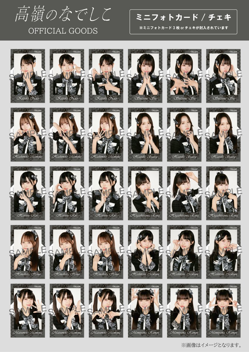 高嶺のなでしこ 高嶺のなでしこ ミニフォトカード フルコンプ ミニ