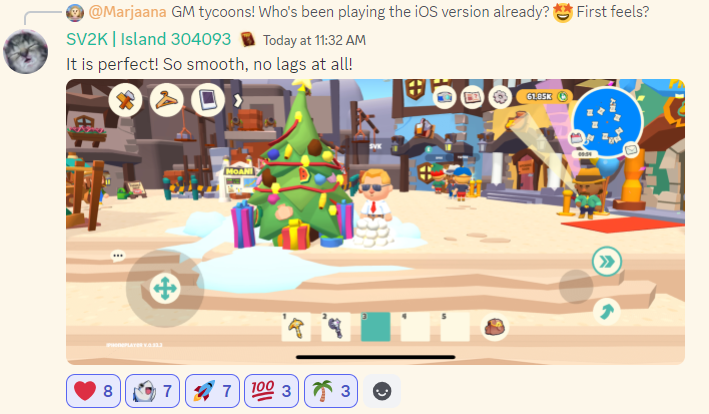 ParadiseTycoon's tweet photo. Paradise Tycoon's Public Beta is now live on iOS! Our Tycoons are loving it! 🤩🌴

The team has delivered a smooth, optimized gaming experience for iPhone users.

Download now 👉 https://t.co/GeHkLZnWbi https://t.co/BXFkDQvhG3