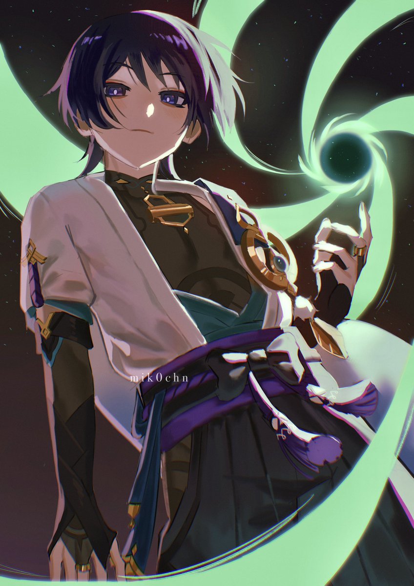 mik0chn's tweet image. おたおめ💙 #放浪者生誕祭2025 #wanderer #scaramouche