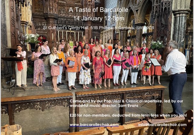 Happy New Year! 2025 will be a great year for Barcarolle! Join us with @SamEvansLondon 

<a href="/londresaccueil/">Londres Accueil</a> <a href="/kcwc_womensclub/">KCWC - Kensington Chelsea Women’s Club</a> <a href="/FIWAL_Women/">FIWAL Women</a> <a href="/RBKC/">Royal Borough of Kensington and Chelsea</a> @fafgb