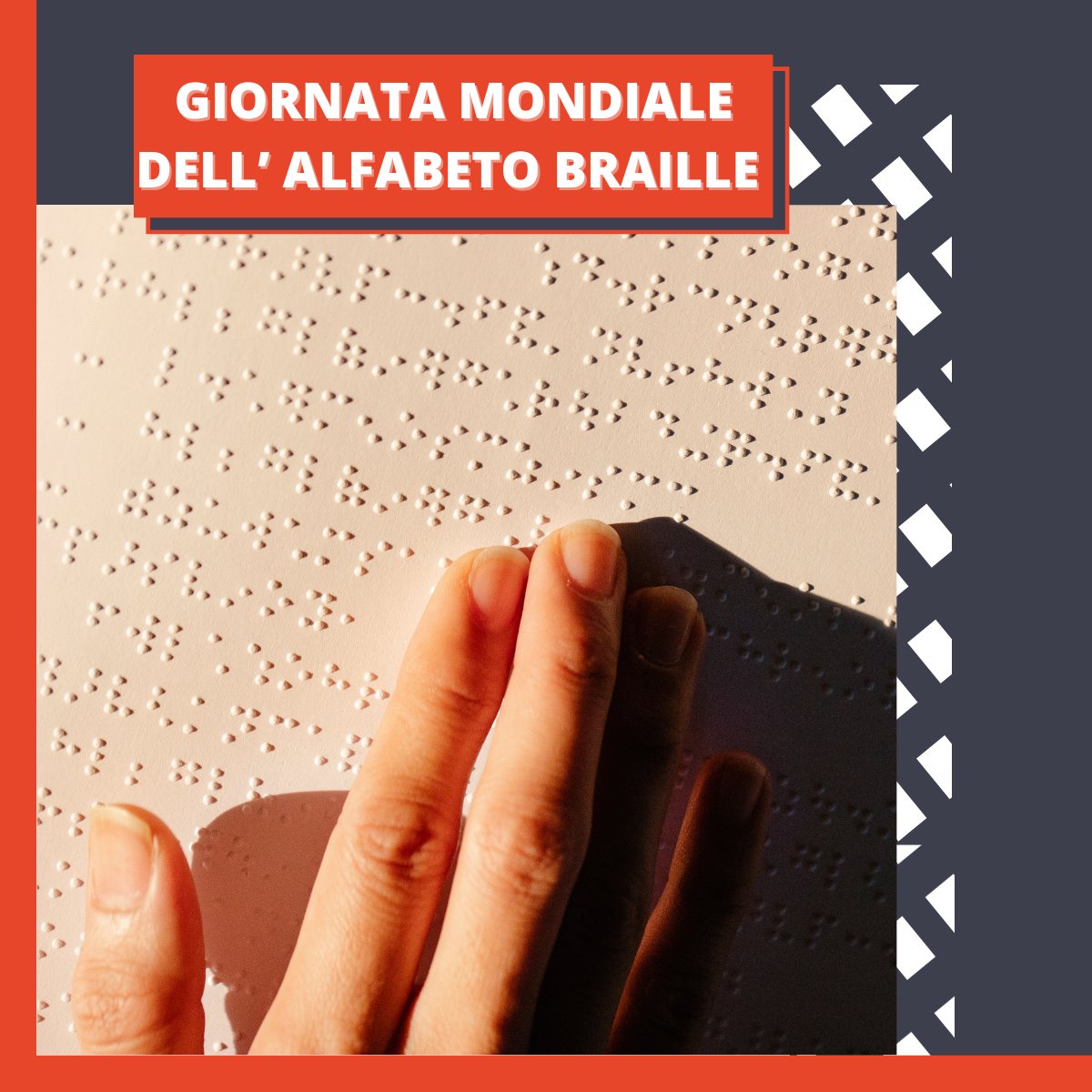 jobmetoo's tweet photo. Oggi si celebra la Giornata Mondiale del Braille!
Il Braille è molto più di un sistema di lettura tattile: è un simbolo di #inclusione, #indipendenza e #uguaglianza per milioni di persone non vedenti e ipovedenti in tutto il mondo.
#GiornataMondialeDelBraille #jobmetoo https://t.co/XN11XpPv0i