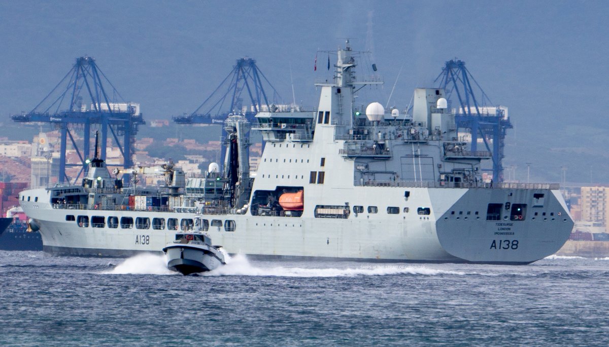 mi6o25's tweet photo. HMS Cutlass with RFA Tidesurge at Gibraltar
@MODGibraltar @RNGibSqn
#GIBRALTAR #cutlass #tidesurge #p296 #A138 https://t.co/RoXWRmzDhX