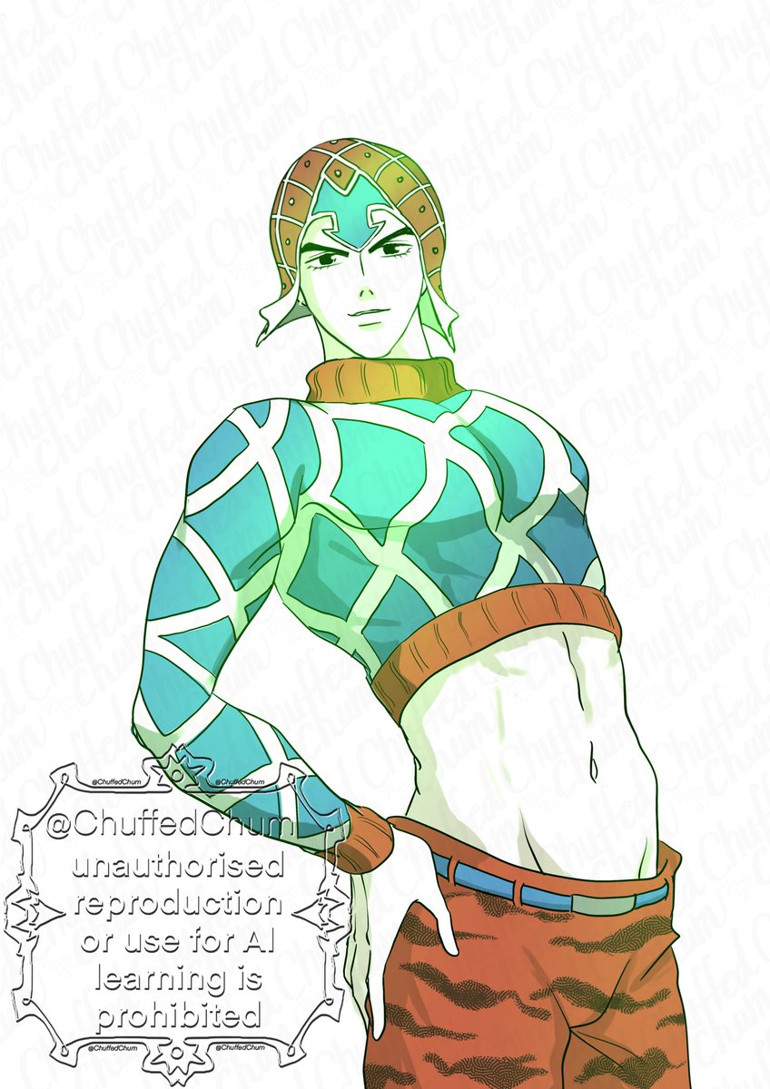 ChuffedChum's tweet photo. ミスタを久々に描きました🔫
#jjba
 #jjbafanart https://t.co/ZF9IkR1vsA
