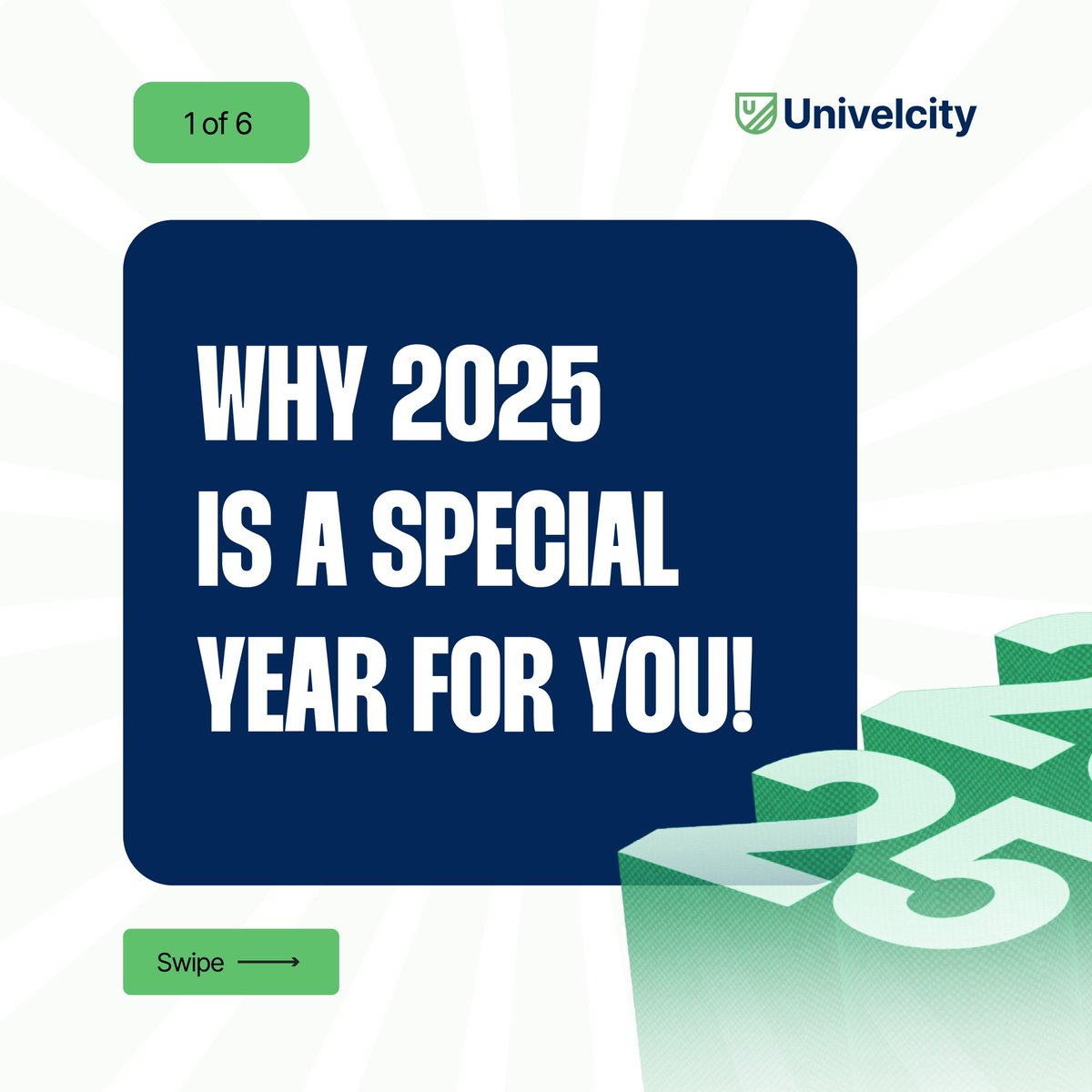 univelcity's tweet image. Happy new year once again 🎊
This is to remind you that 2025 is a special year for you.
Take that bold step today to achieve your goals.

What will you do differently to make 2025 special? Comment below.

#techschoolinlagos
#univelcity
#learnatechskill