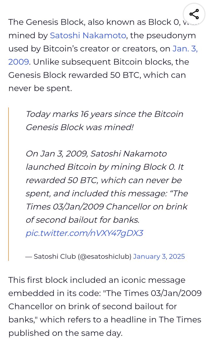 O whitepaper (artigo inicial propondo ideia) foi enviado no grupo dia  28/10/2008, mas o primeiro bloco só foi minerado dia 3/1/2009. Hoje é  aniversário de 16 anos de funcionamento da timechain, a