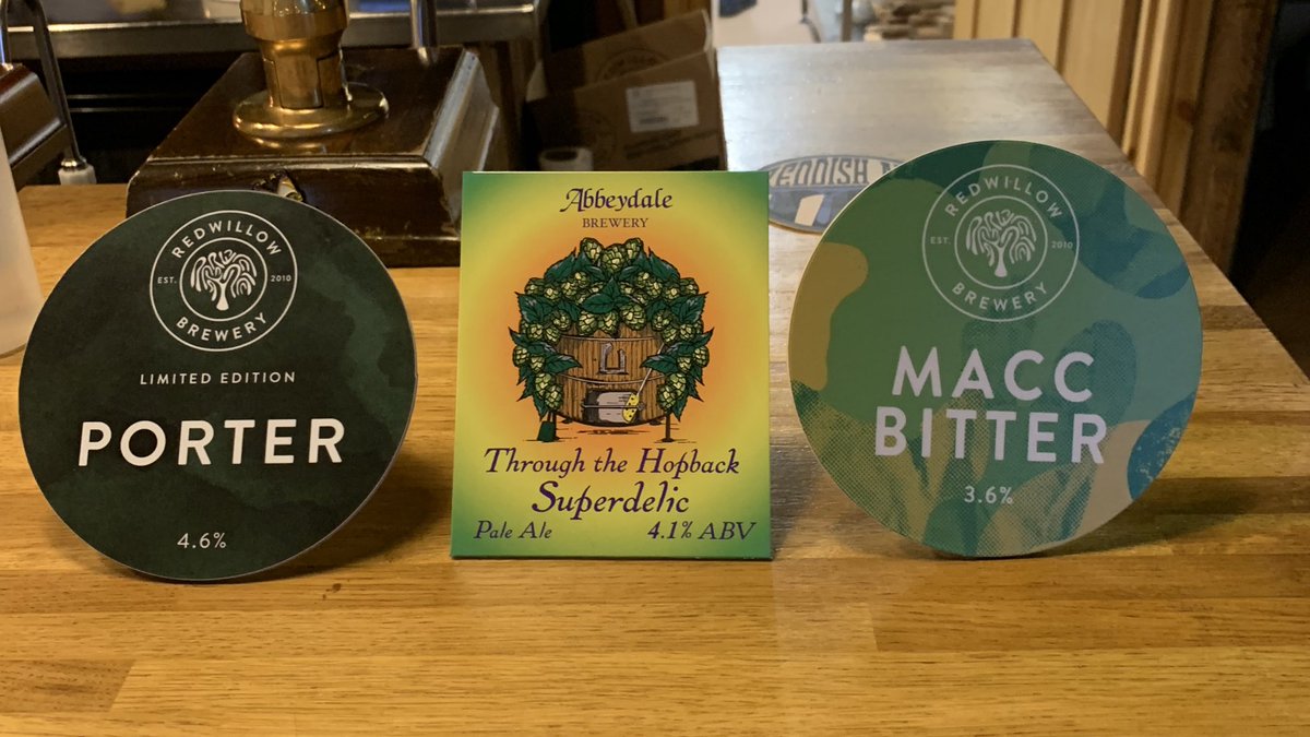 Reddish Ale (@reddishalesk5) on Twitter photo New year, same fantastic selection of cask! Todays options are as follows:
Redwillow - Porter 4.6%
Abbeydale - Through the hopback Superdelic pale 4.1%
Redwillow - Macc Bitter 3.6%.
Happy new year folks!
<a href="/SSMCAMRA/">Stockport and South Manchester CAMRA</a>
#caskale #porter #pale #bitter #shoplocal #shopindependent New year, same fantastic selection of cask! Todays options are as follows:
Redwillow - Porter 4.6%
Abbeydale - Through the hopback Superdelic pale 4.1%
Redwillow - Macc Bitter 3.6%.
Happy new year folks!
<a href="/SSMCAMRA/">Stockport and South Manchester CAMRA</a>
#caskale #porter #pale #bitter #shoplocal #shopindependent