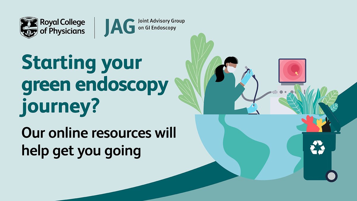 🌍Are you looking to start your journey towards a greener endoscopy service?

Check out our resource page for helpful tips
thejag.org.uk/green-endoscopy

#GreenEndoscopy #JAG