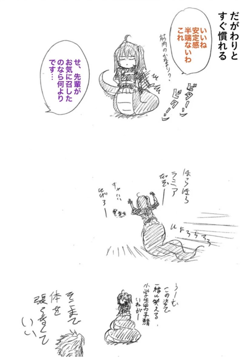 鯖の場合を描いて、次はヒトの場合を描いたのでした 