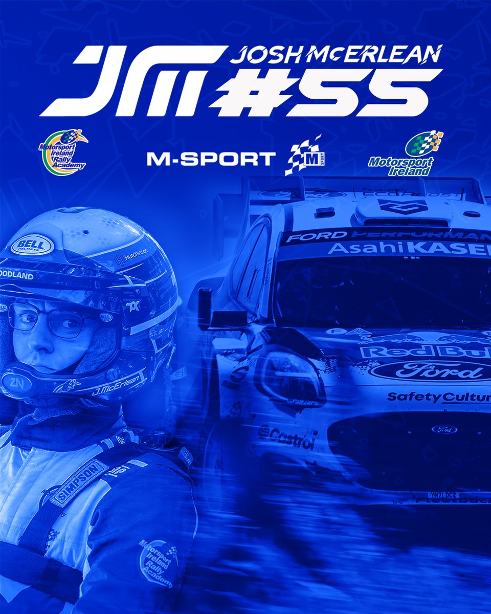 Josh McErlean (@joshmcerlean5) on Twitter photo 2025 = #5️⃣5️⃣
In my debut season with <a href="/MSportLtd/">M-Sport</a> & the Ford Puma Rally1, we carry No.55.
Monte marks my 55th event since winning the Junior <a href="/BRCrally/">British Rally Championship</a>, Billy Coleman Award & joining the <a href="/MIRallyAcademy/">#MIRallyAcademy</a> so it seemed like the perfect choice!
#JM55 #MIRallyAcademy #WRC #MSport 2025 = #5️⃣5️⃣
In my debut season with <a href="/MSportLtd/">M-Sport</a> & the Ford Puma Rally1, we carry No.55.
Monte marks my 55th event since winning the Junior <a href="/BRCrally/">British Rally Championship</a>, Billy Coleman Award & joining the <a href="/MIRallyAcademy/">#MIRallyAcademy</a> so it seemed like the perfect choice!
#JM55 #MIRallyAcademy #WRC #MSport
