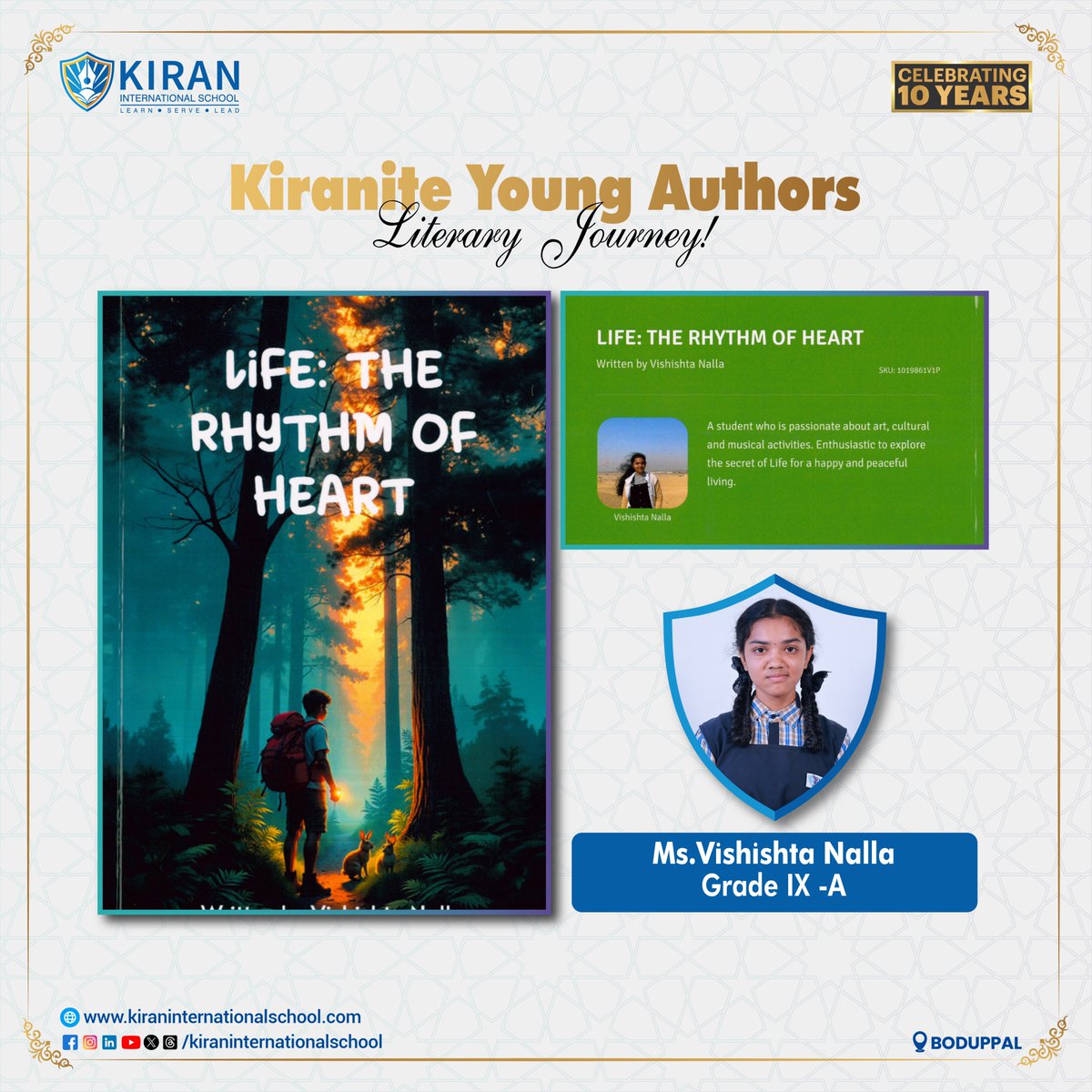 KIRAN_INTSCHOOL's tweet image. Celebrating the talented young authors of #kiraninternationalschool, whose inspiring works were published in the National Young Authors Fair by BriBooks. Congratulations on your creativity and dedication!

#Kiranites #CBSE #nationalyoungauthorsfair2024 #storytelling