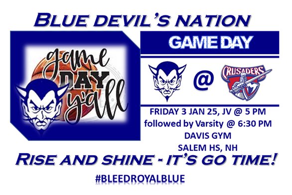 Its game day!

<a href="/NELPOCOACHO/">Ricky Oliver</a> <a href="/slbdgbb/">SLBDGBB</a> <a href="/SHSBDevils/">Salem Blue Devils</a>