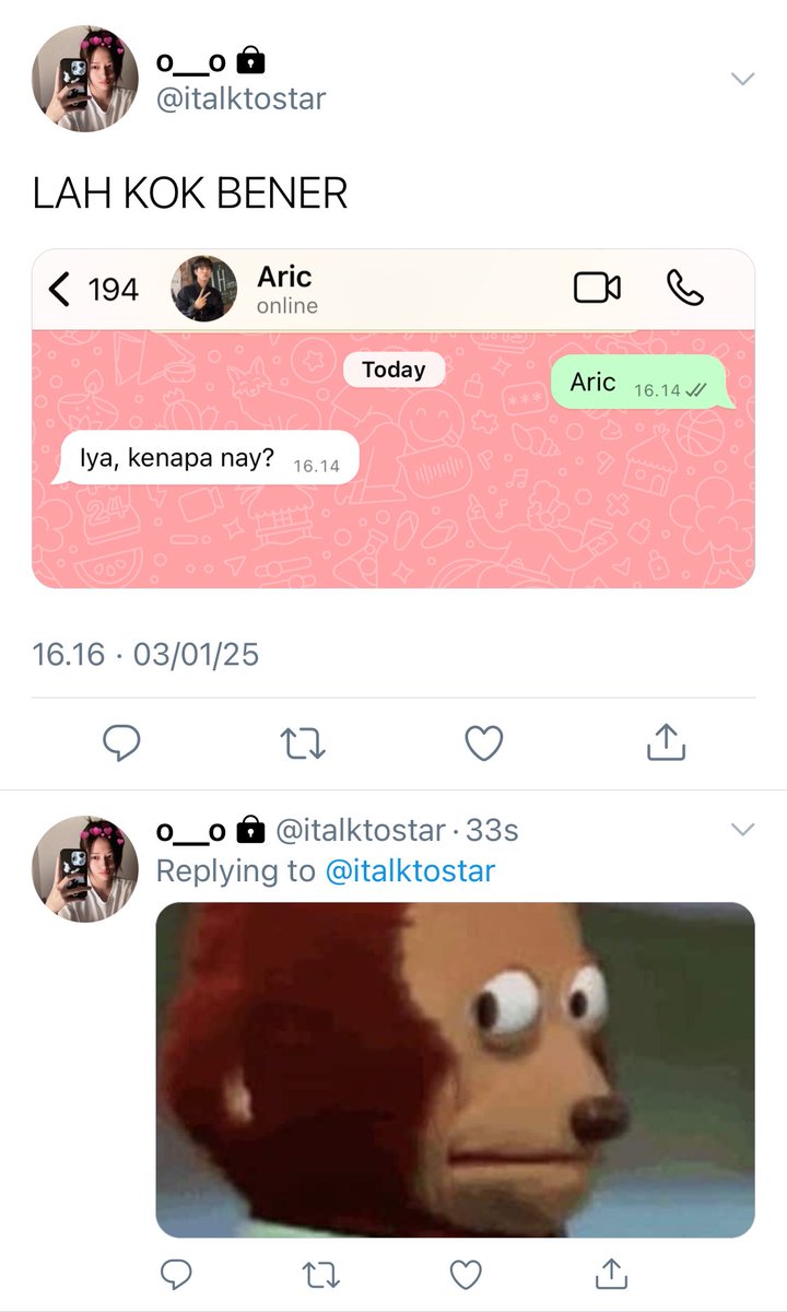 a yujin and intak four tweets au 🧸🎧☕📚