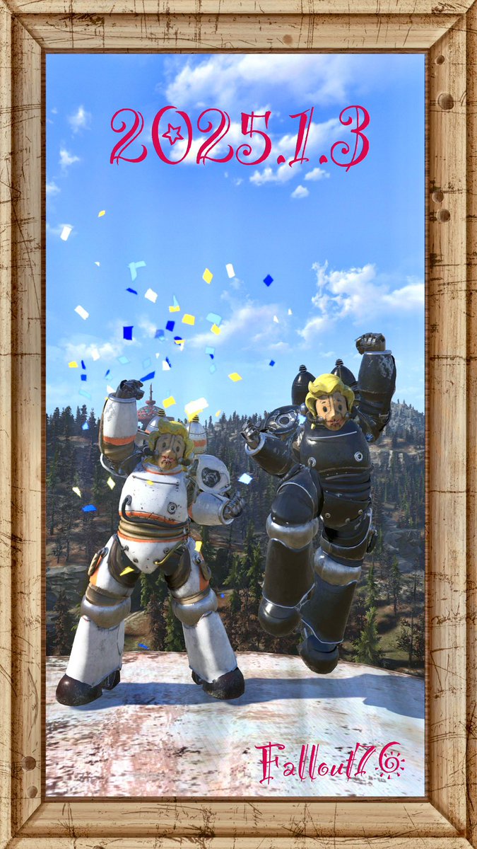 #新年明けてたおめでとうございます🎉
#Fallout76

今年もどうぞ宜しくお願いします❗️

とっても高いところ登ってきたよ😵‍💫