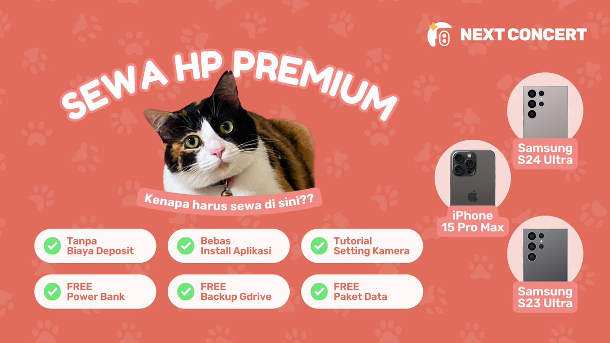 SEVENTEEN Hangout Allobank
Mingyu &amp; Wonwoo
🗓️ 10 FEB '25

Sewa Rent HP
📱 Samsung S23 &amp; S24 Ultra
📱 iPhone 15 Pro Max

Benefit rent di <a href="/nextconcertid/">Putri | Rent Sewa HP Samsung iPhone Huawei</a> ✨
✅ no deposit
✅ free powerbank
✅ free backup gdrive
✅ free paket data

wtr rental s23u s24u ip15pm
x.com/AlloBankID/sta…