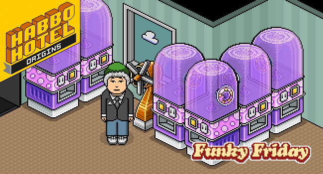 𝗜𝘁'𝘀 𝗙𝗨𝗡𝗞𝗬 𝗙𝗥𝗜𝗗𝗔𝗬 🎁

To be one of 30 winners of one of these purple Habbo Cola Machines, all you need to do is reply to this post with your favourite soft drink! Winners picked Monday.

🛒 𝗕𝘂𝘆 𝘁𝗵𝗲 𝗻𝗲𝘄 𝗳𝘂𝗿𝗻𝗶 𝗶𝗻-𝗴𝗮𝗺𝗲

These are available from the