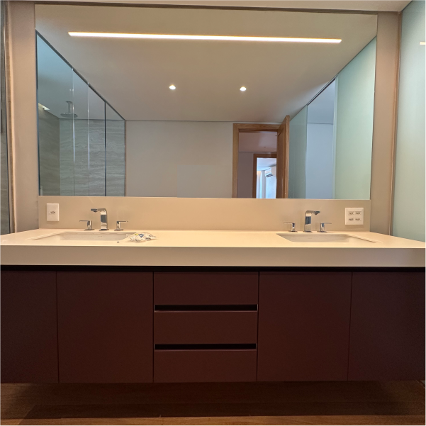 AtelierMunuera's tweet image. Apresentamos mais um projeto concluído! Um banheiro que alia funcionalidade e design com um toque de sofisticação. Cada detalhe foi pensado para criar um espaço único e acolhedor.

#Butantã #SãoPaulo #AtelierMunueraFreitas #DesignDeInteriores