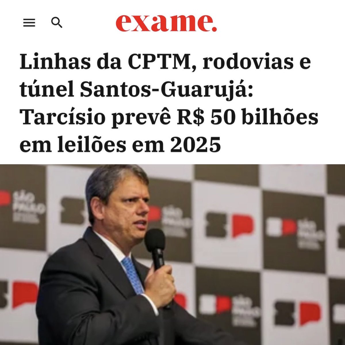 tarcisiogdf's tweet photo. Quem disse que não teremos marteladas em 2025?  O nosso Programa de Parcerias de Investimentos segue a todo vapor e, de largada, já estão previstos pelo menos mais R$ 50 bilhões a serem contratados junto à iniciativa privada, com destaque para 1.200 quilômetros de rodovias e novas linhas de trem para ampliar a mobilidade do estado. Investimentos que é sinônimo de geração de emprego, comida no prato do trabalhador e de progresso. É o que faz São Paulo avançar na direção certa!