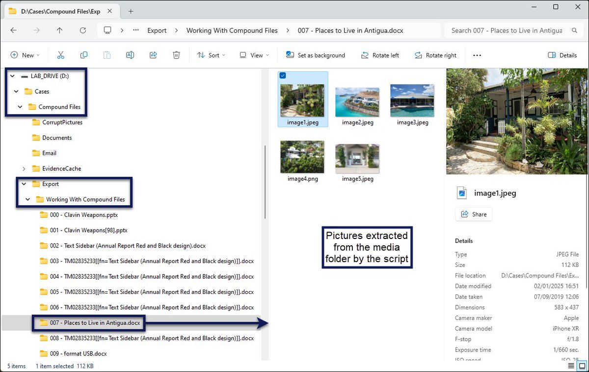 SimonDCKey's tweet image. New #EnCase #EnScript sample demonstrates mounting/parsing compound files, in this case DOCX, XLSX, and PPTX files with an underlying ZIP structure.
github.com/sdckey/EnScrip…
#DFIR #InfoSec #CaseAutomation #CustomWorkflows @OpenText #eDiscovery
