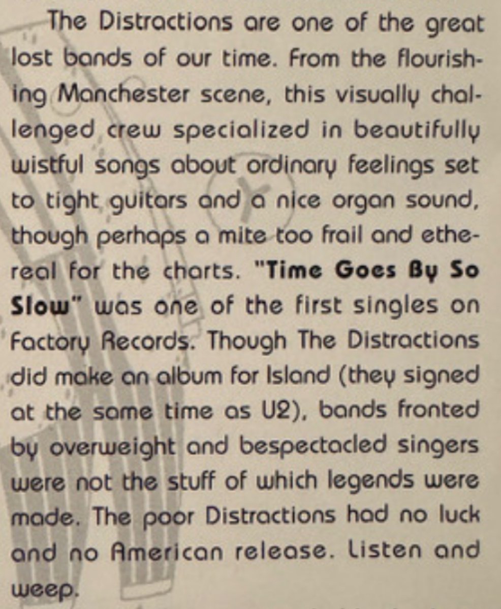 The Distractions are one of the great lost bands of our time...