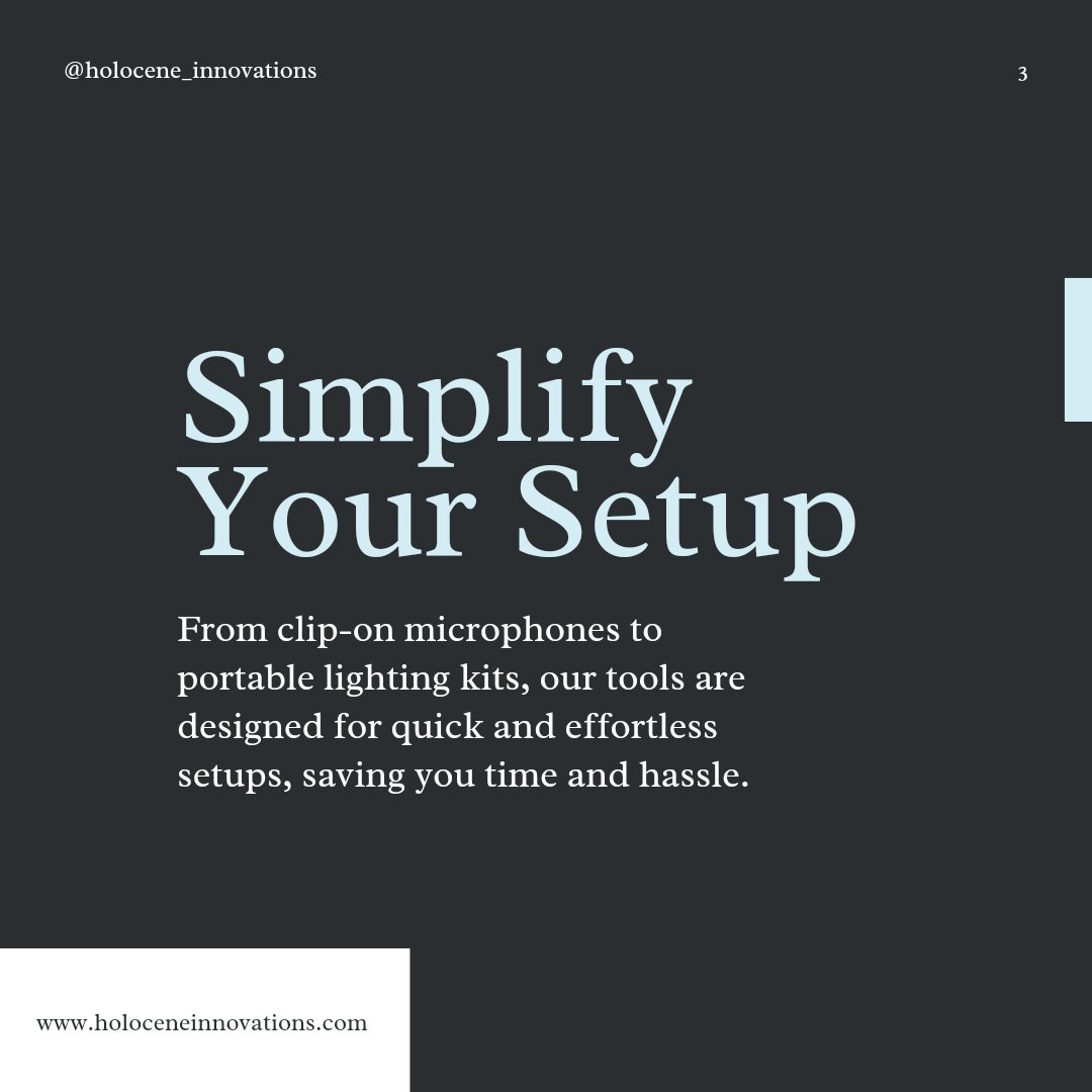 holoceneinnovat's tweet image. From compact tools to efficient setups, we’ve got everything you need to create with ease.

Click link in bio today to level up your content game! 

#contentcreationmadeeasy #videographygear #audiogear #lightingkits #techforcreators #tools #compactgear #productiontools #creators