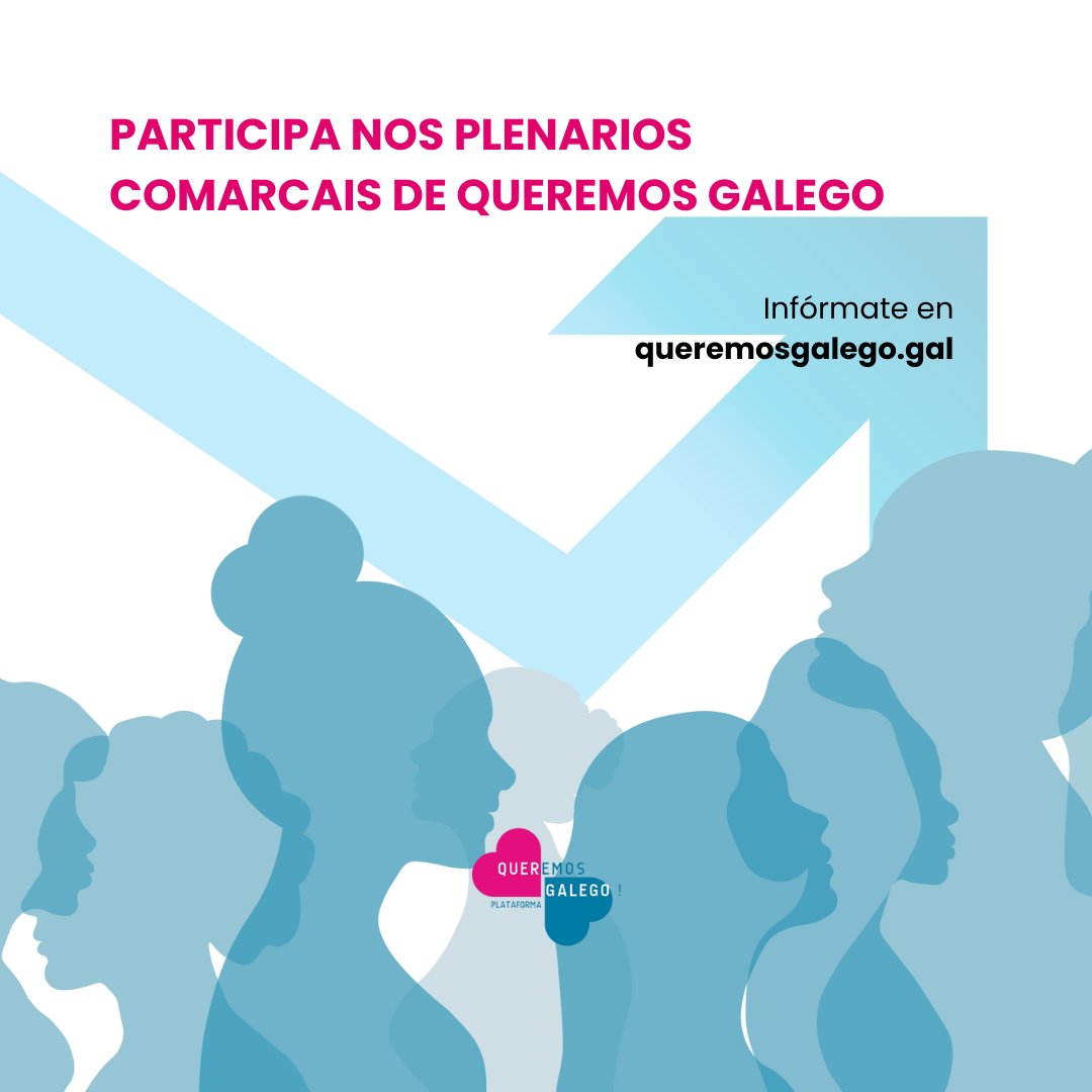🗣 Participa nos plenarios comarcais de Queremos Galego de cara á mobilización do vindeiro 23 de febreiro na Praza do Obradoiro! 👥️

📝 Podedes consultar a listaxe en actualización dos plenarios en queremosgalego.gal 🌐