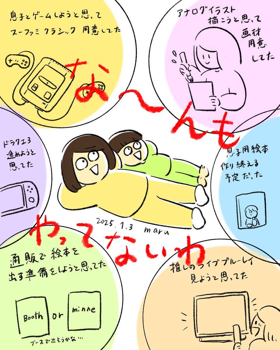 9連休もあるから!!!!!って思ってワックワクしてたけどなにもやってない
今年の年末に思い出そう…この現状を…何も用意してはいけない… 
