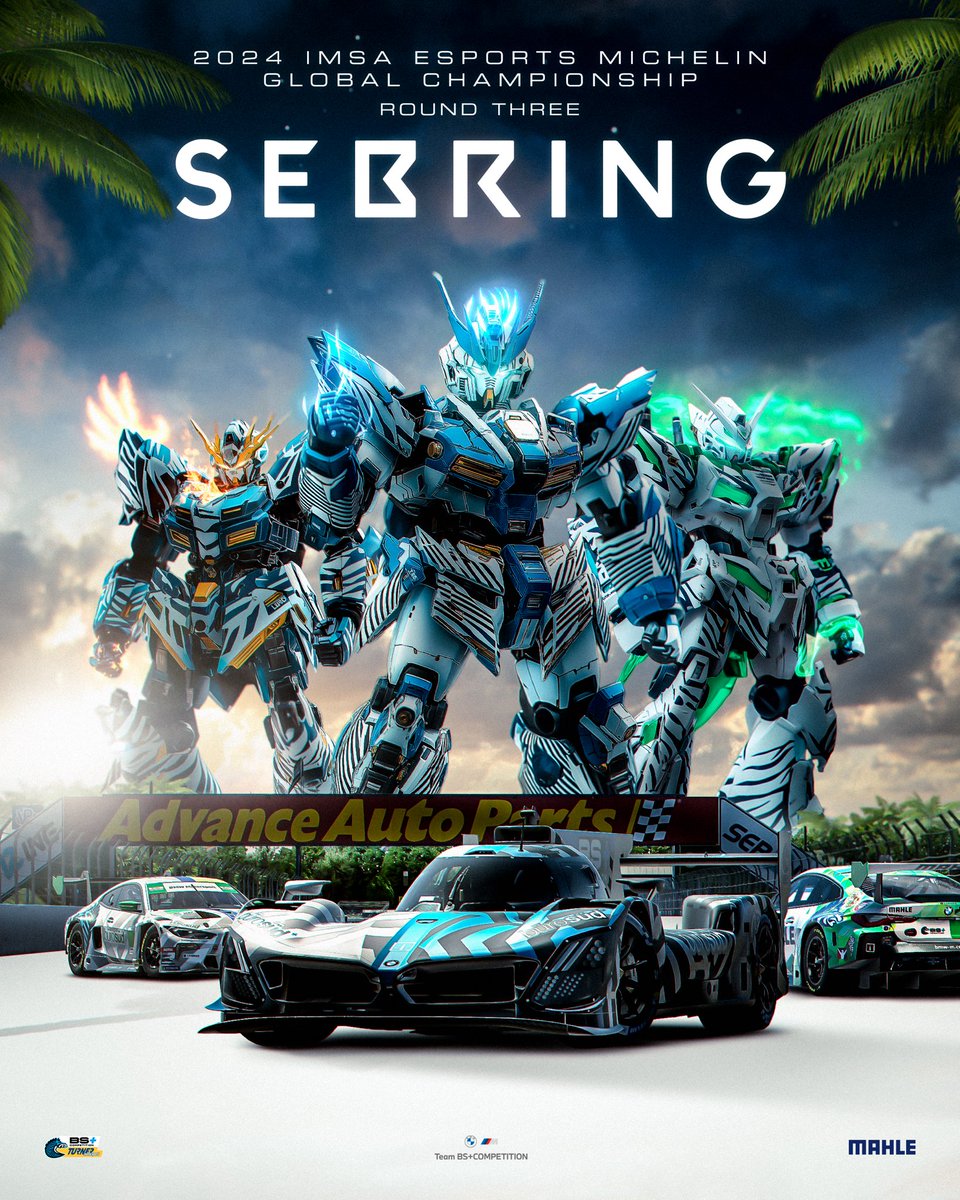 Back at one of our all-time favorite tracks and ready to throw down in the IMSA Esports Global Championship! Don't miss it this Sunday at #ZEBRING 🦓