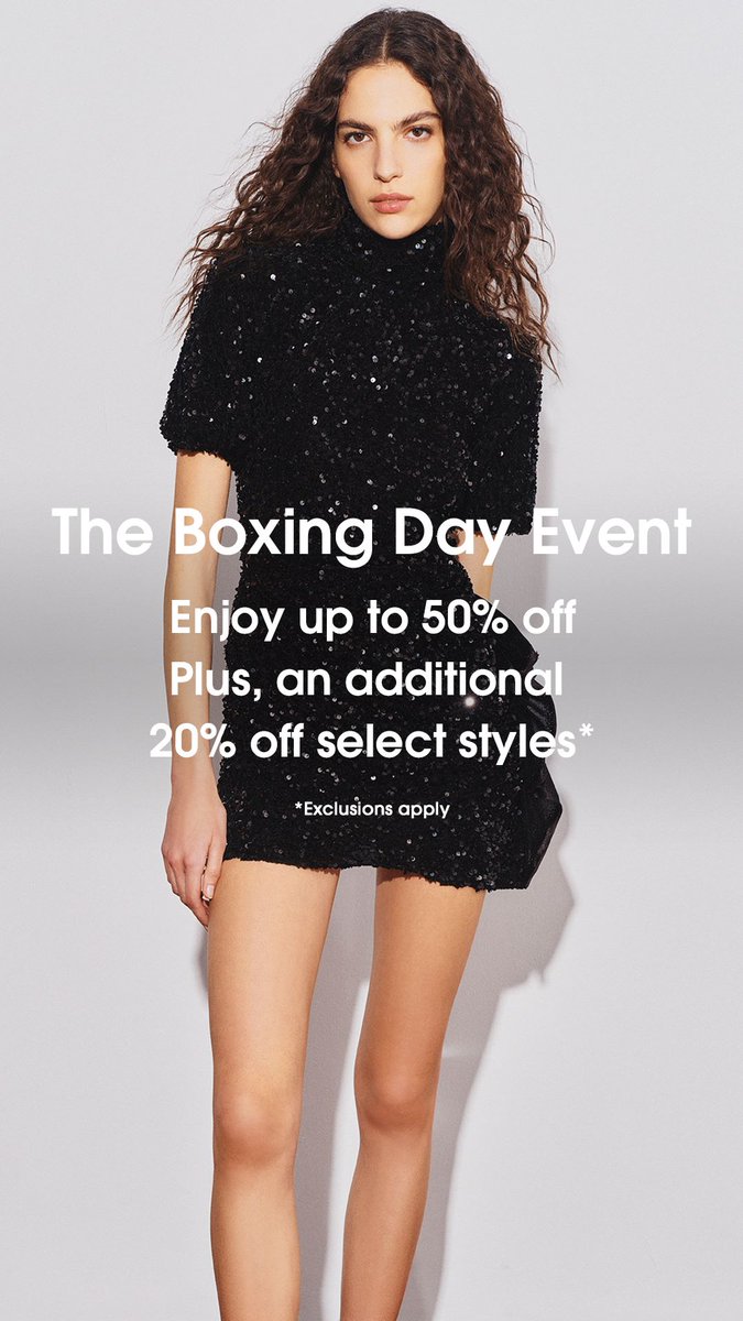 🎁 Boxing Day Bliss is Here! 🎁

👜 Up to 50% OFF on iconic styles, timeless pieces, and statement accessories.

💃 Elevate your wardrobe with luxurious French chic at unbeatable prices.

👉 bit.ly/4j4aD1I

#MajeStyle #BoxingDayDeals #FrenchElegance