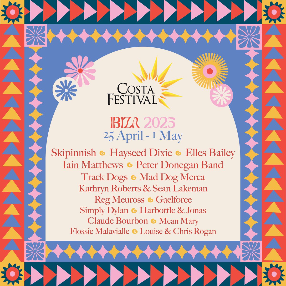 John O'Connell (@johnpig) on Twitter photo 📷COSTA FESTIVAL, IBIZA📷
📷25 APRIL – 1 MAY 2025📷
<a href="/simplydylanband/">Simply Dylan</a> be performing at the Costa Festival in Ibiza, set against the stunning backdrop of the beautiful "white island"? Join us for five days - costafestival.co.uk/costa-festival… to secure your place 📷COSTA FESTIVAL, IBIZA📷
📷25 APRIL – 1 MAY 2025📷
<a href="/simplydylanband/">Simply Dylan</a> be performing at the Costa Festival in Ibiza, set against the stunning backdrop of the beautiful "white island"? Join us for five days - costafestival.co.uk/costa-festival… to secure your place