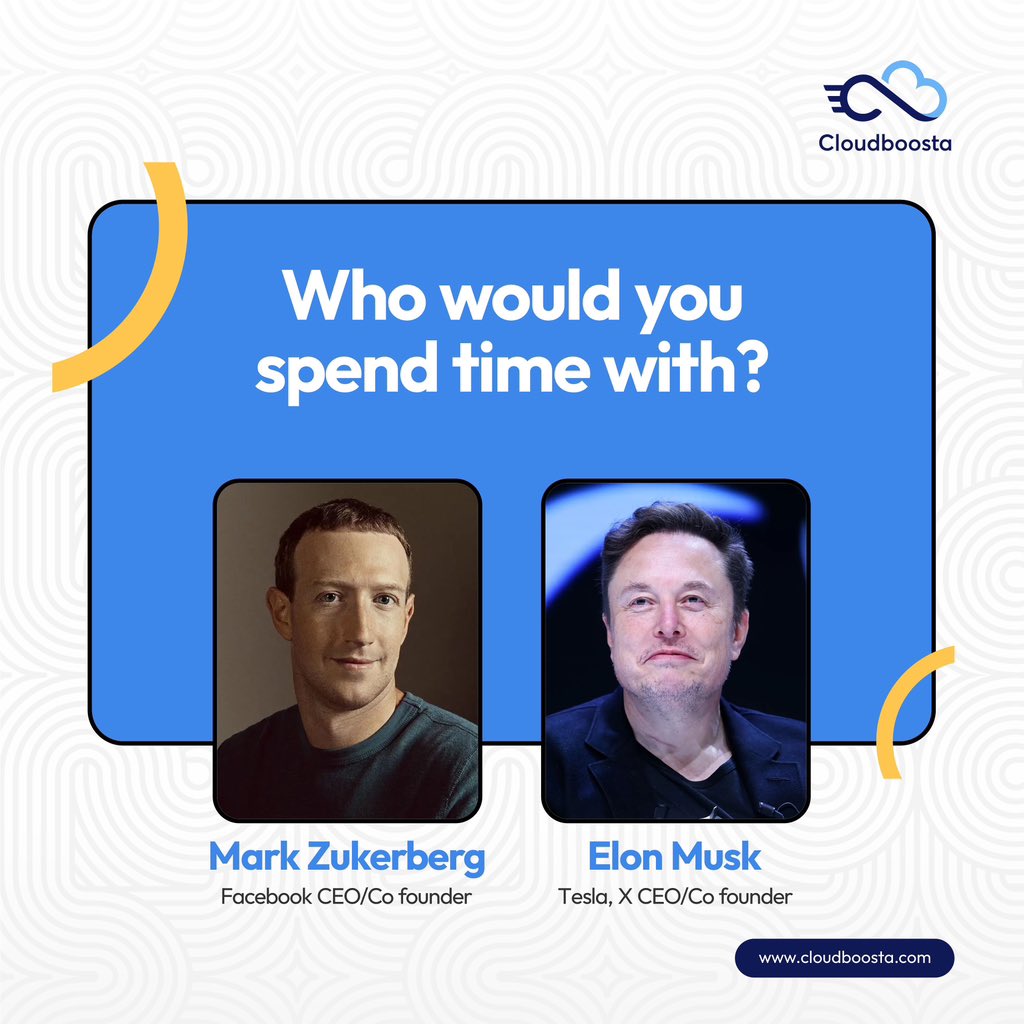 cloudboosta's tweet image. If you had the chance to spend time with either of these two, who would you pick and why? 

🤔 We honestly can’t decide yet 😅 but one thing is sure, money must be made in 2025! 
 #CloudCareers #TGIF #Cloudboosta