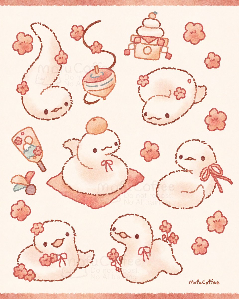 MofuCoffee1's tweet image. もこもこへび🐍